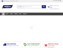 Tablet Screenshot of mcauleylabels.com